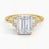 Sunshine Emerald Lab Grown Diamond Engagement Ring